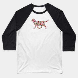 Preppy Madras Retriever Dog Baseball T-Shirt